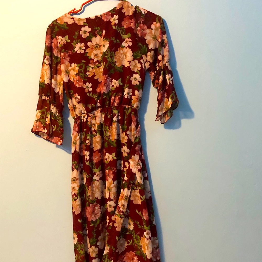 Long summer flower dress